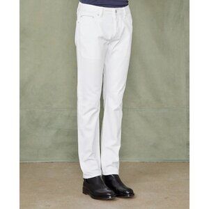 Officine Generale Slim Fit Japanese Selvedge Denim Jeans 28 Mens White $315